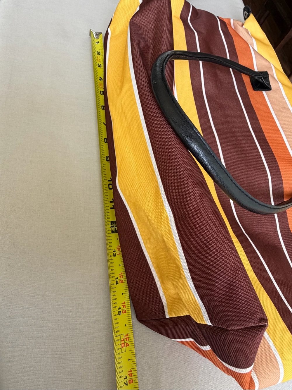 Vintage Striped Tote Bag - Picture 8 of 13